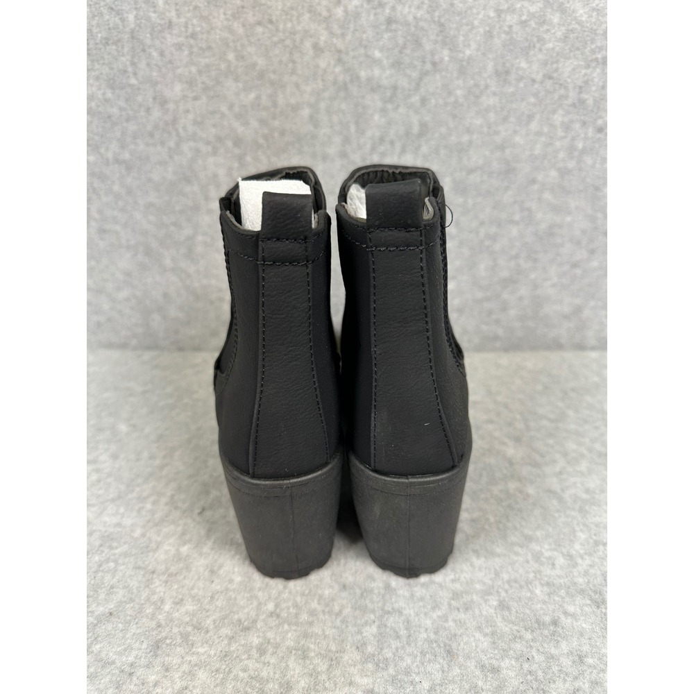Krush Black Chunky Cleated Heel Chelsea Boots Women's Size 6‎ - Picture 4 of 9